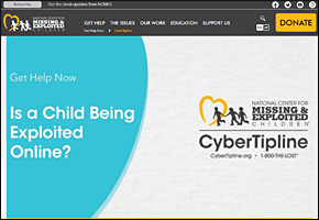 SSI Cyber Bullying Website Image NCMEC Cybertipline