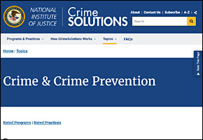 SSI Gangs Website Image NIJ Crime Solutions