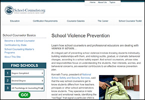 SSI School Violence Website Image School Counselor School Violence Prevention