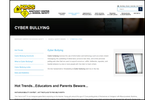 SSW KY Safe Schools Week 2021 KCSS Cyberbullying