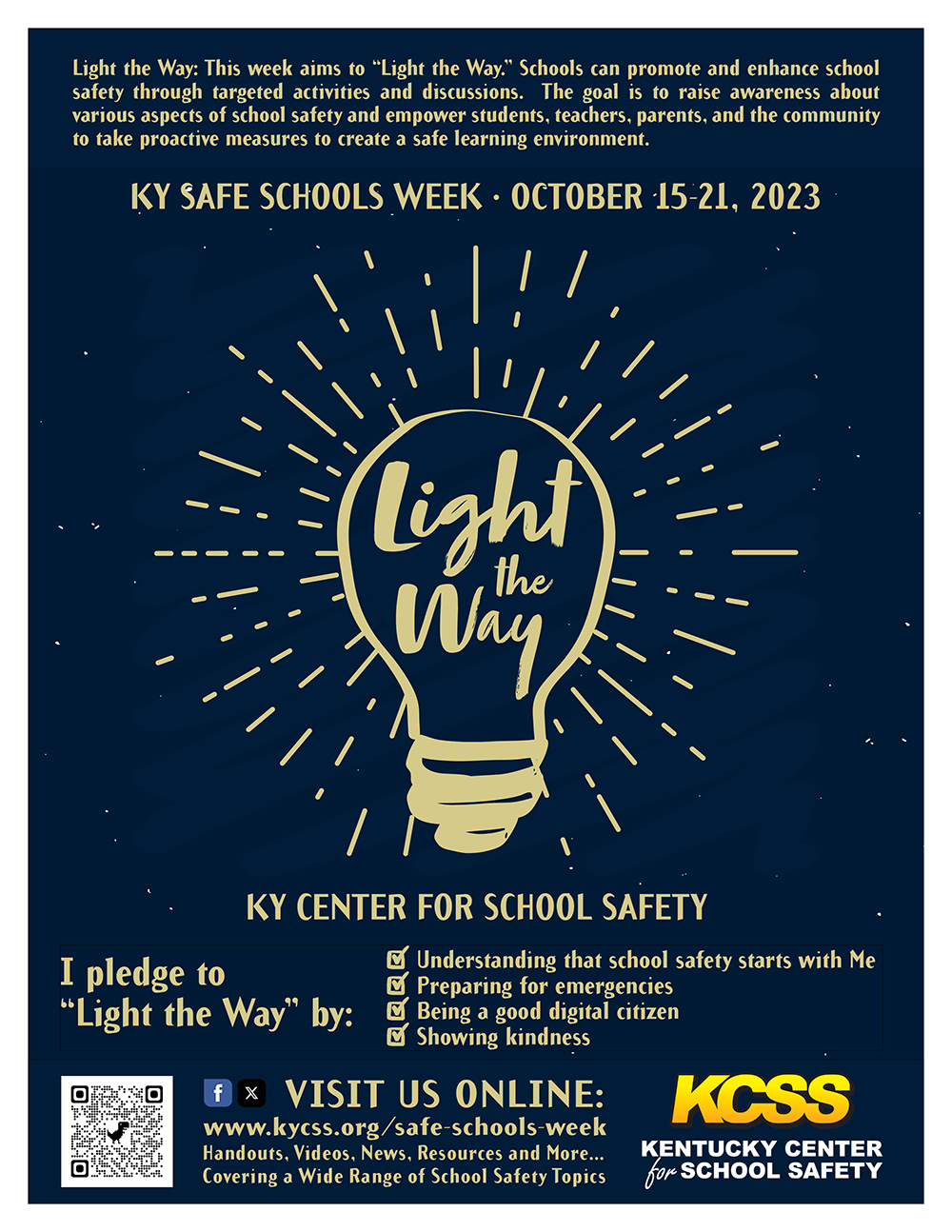 KY Safe Schools Week 2023 Poster