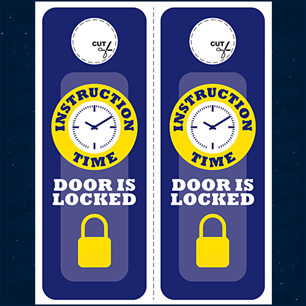 KY Safe Schools Week 2023 Lockdown Workbook Door Hangers