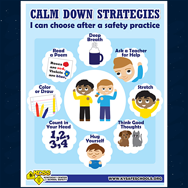KY Safe Schools Week 2023 Lockdown Workbook Calm Down Strategies