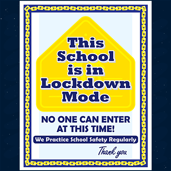 KY Safe Schools Week 2023 Lockdown Workbook Door Sign