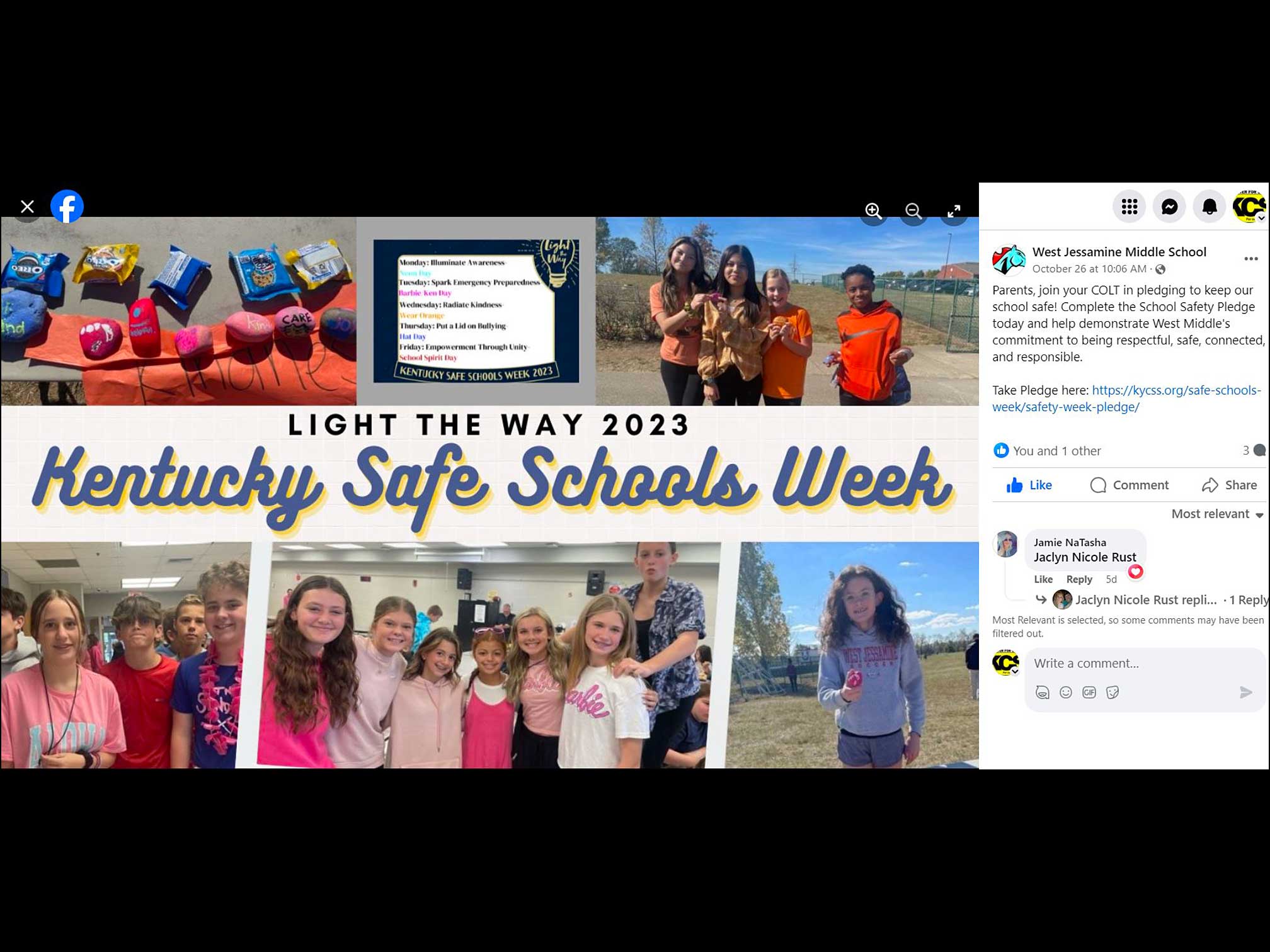 SSW 2023 Photo Highlights Image West Jessamine Middle School Jessamine County School District Social Media