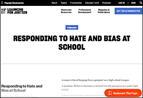 Learning for Justice Responding to Hate and Bias at School