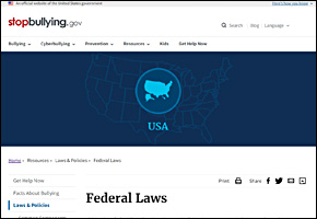 StopBullying.gov Federal Laws