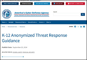 K-12 Anonymized Threat Response Guidance