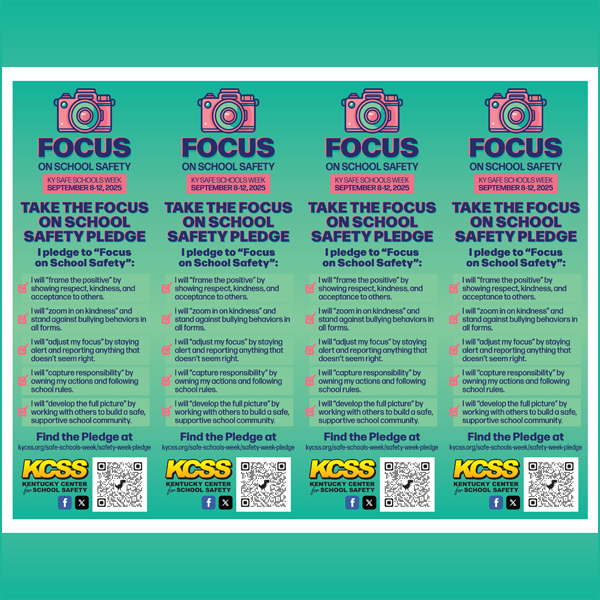 KY Safe Schools Week Bookmarks