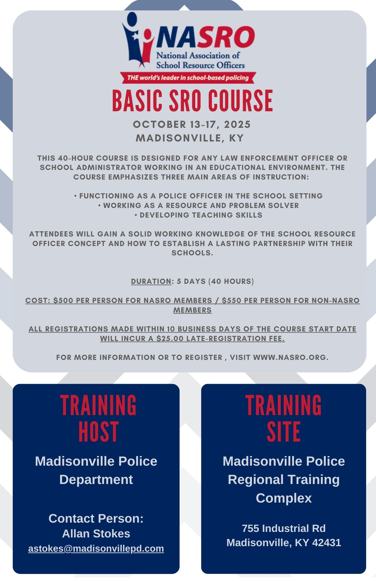 NASRO Basic SRO Course
