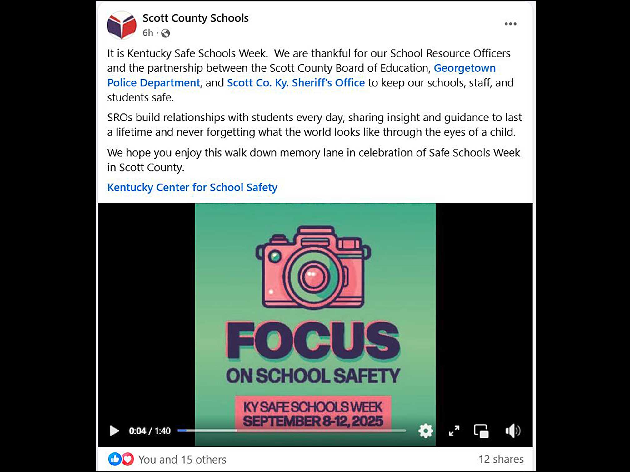 KY Safe Schools Week 2025 Photo Highlights Scott County