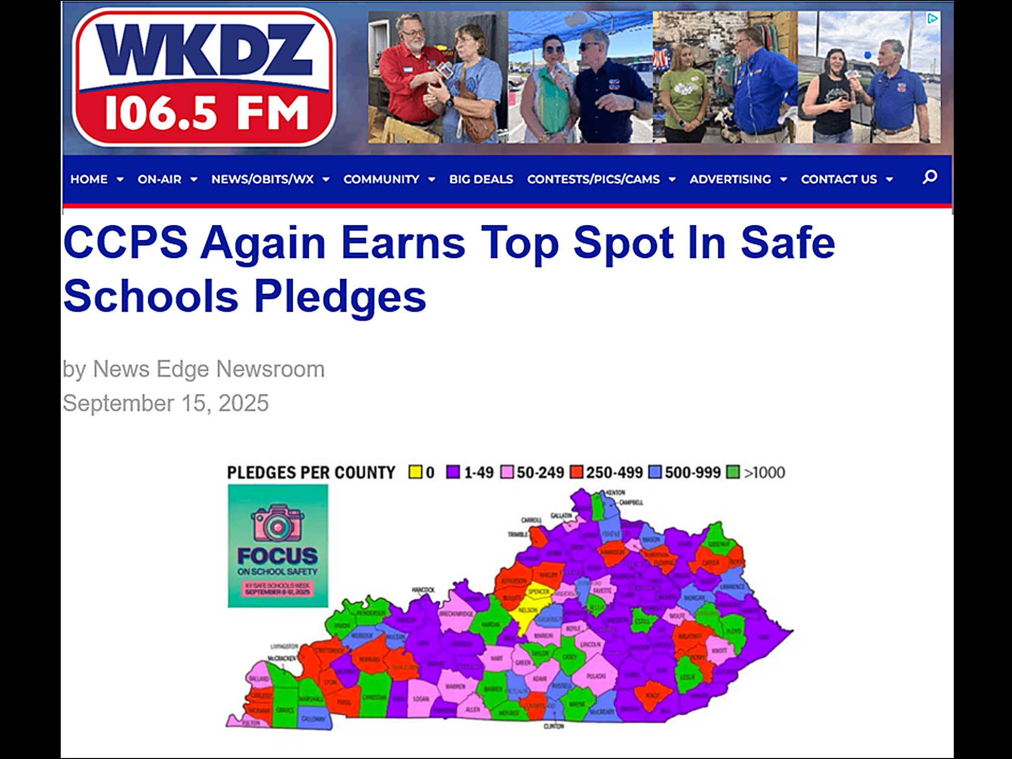 KY Safe Schools Week 2025 Photo Highlights WDKZ