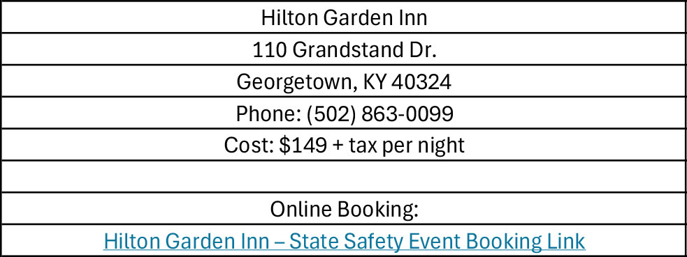 2026 Safe Schools and Communities Conference lodging information: Hilton Garden Inn