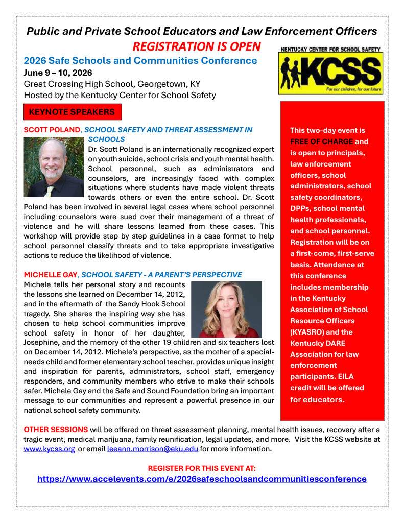 KCSS Safe Schools and Communities Conference