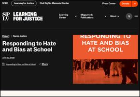 Responding to Hate and Bias at School