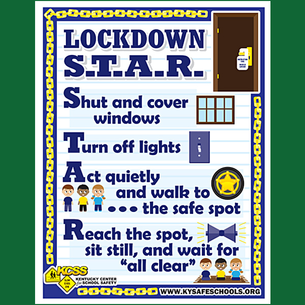 KY Safe Schools Week Lockdown Poster