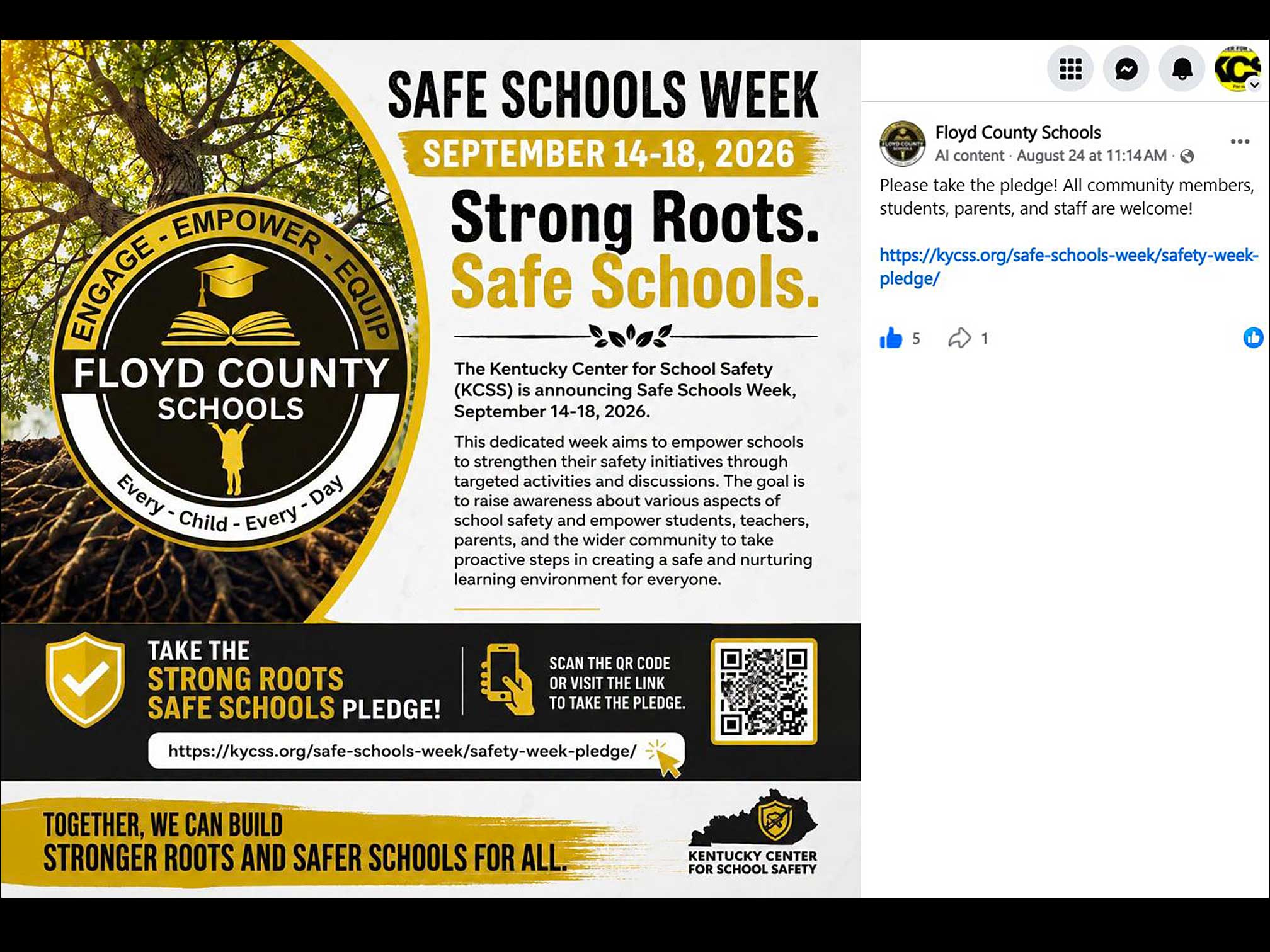 KY Safe Schools Week 2026 Photo Highlight Floyd County Schools