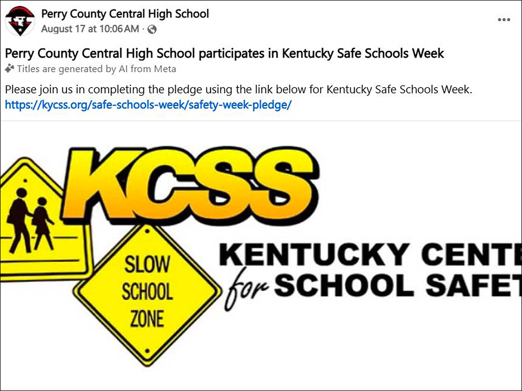 KY Safe Schools Week 2026 Photo Highlight Perry County Schools