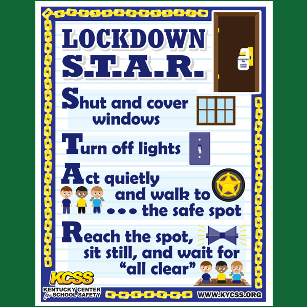 KY Safe Schools Week Lockdown Poster