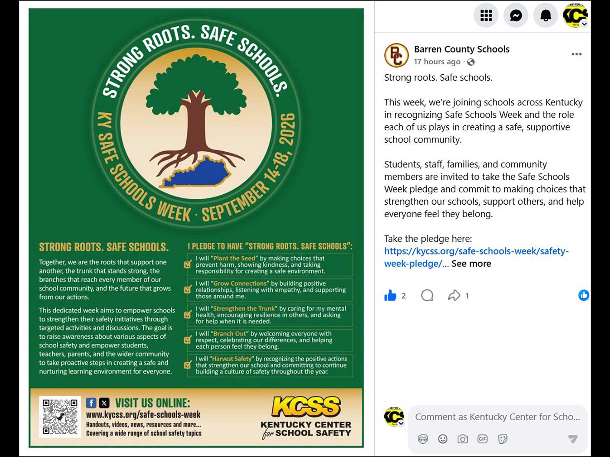 KY Safe Schools Week 2026 Photo Highlight Barren County Schools