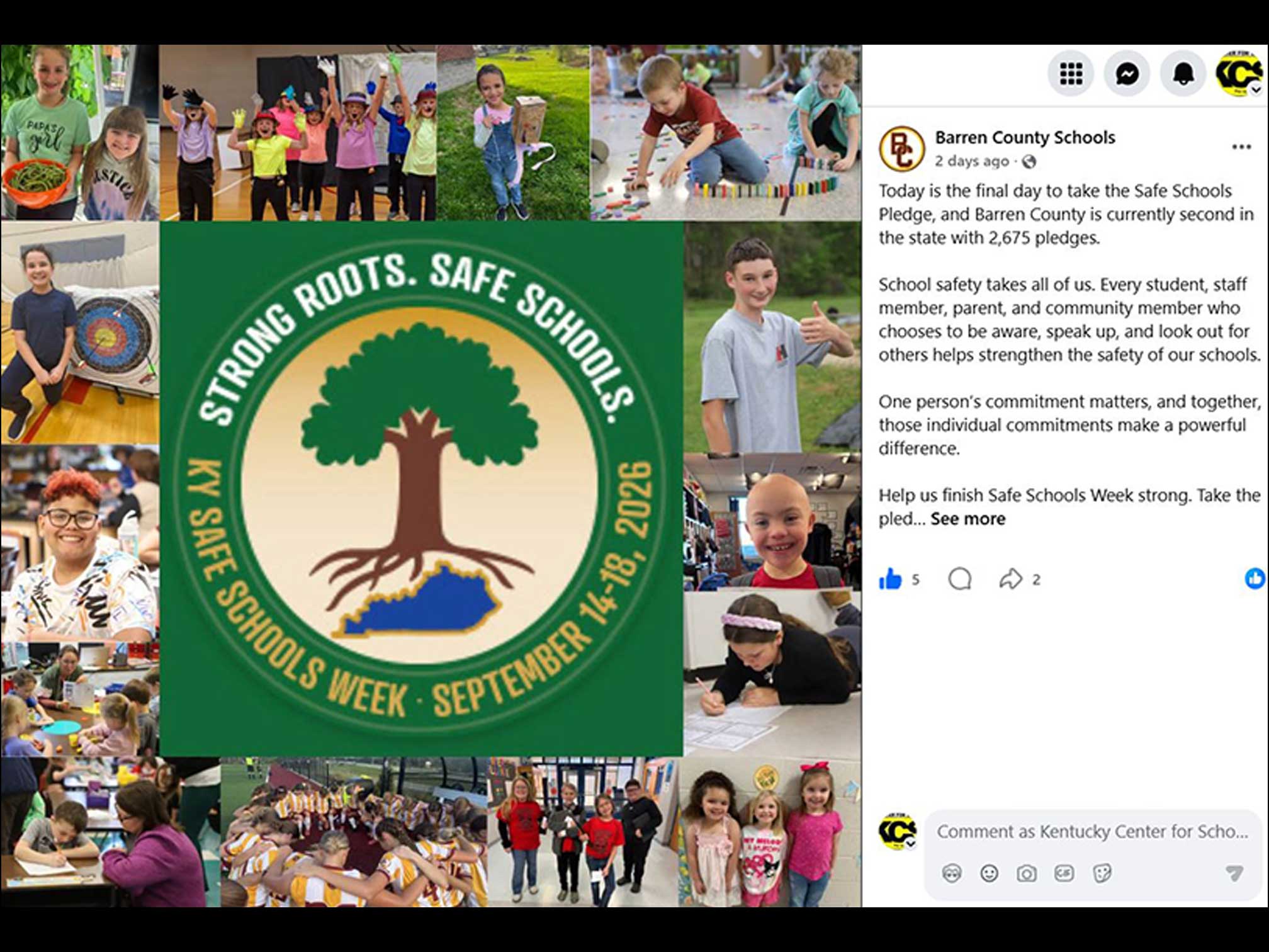 KY Safe Schools Week 2026 Photo Highlight Barren County Schools