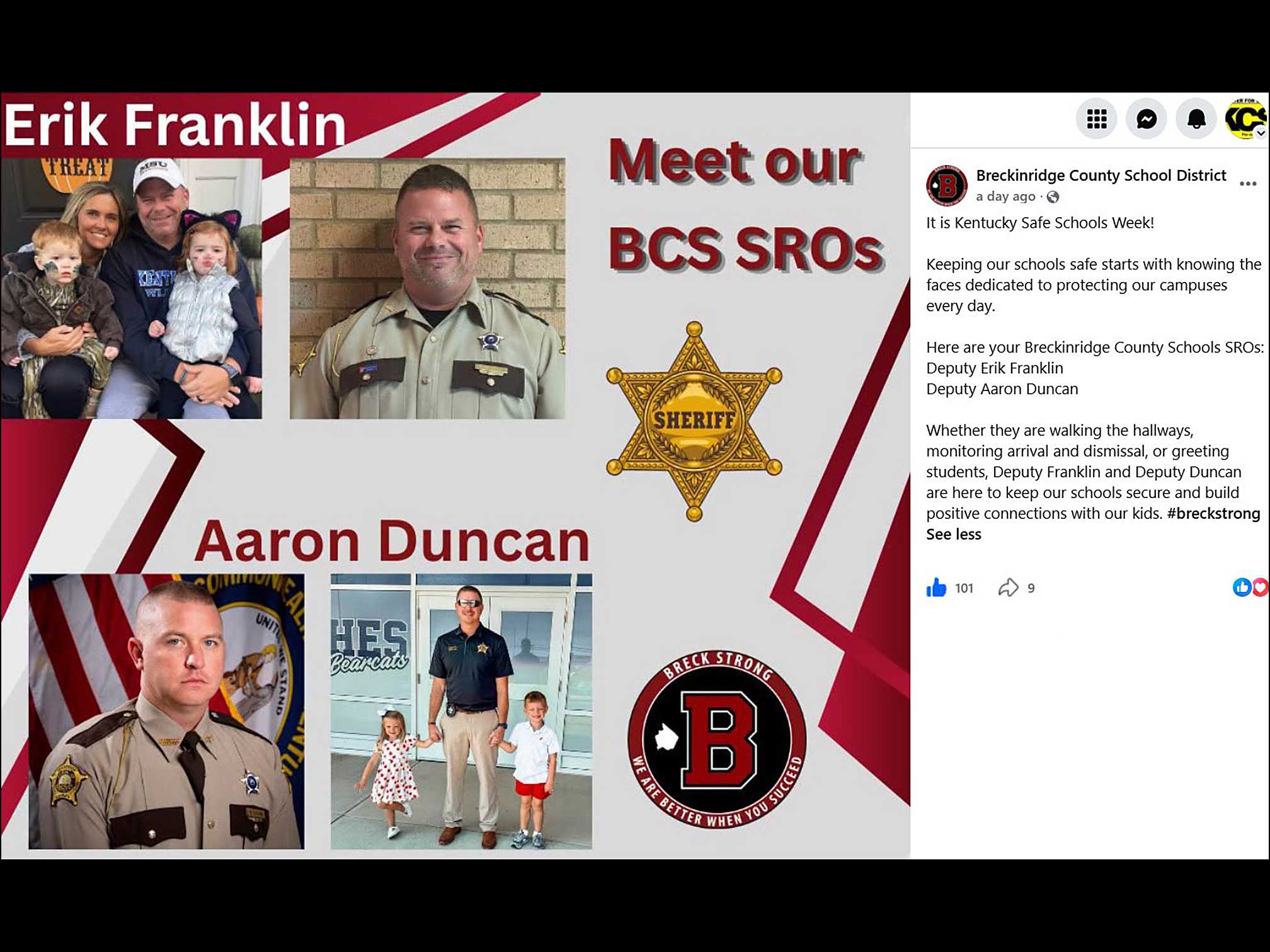 KY Safe Schools Week 2026 Photo Highlight Breckinridge County Schools