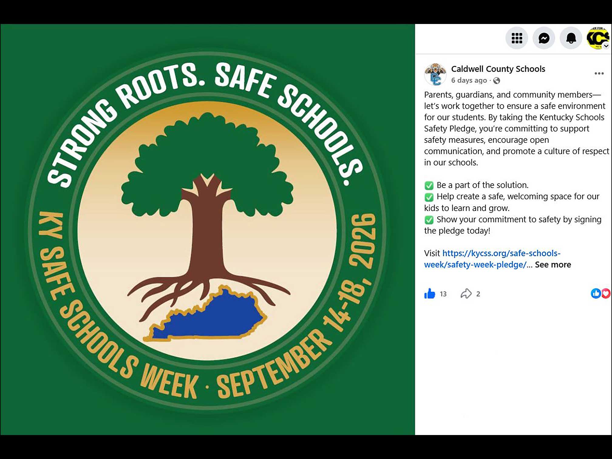KY Safe Schools Week 2026 Photo Highlight Caldwell County
