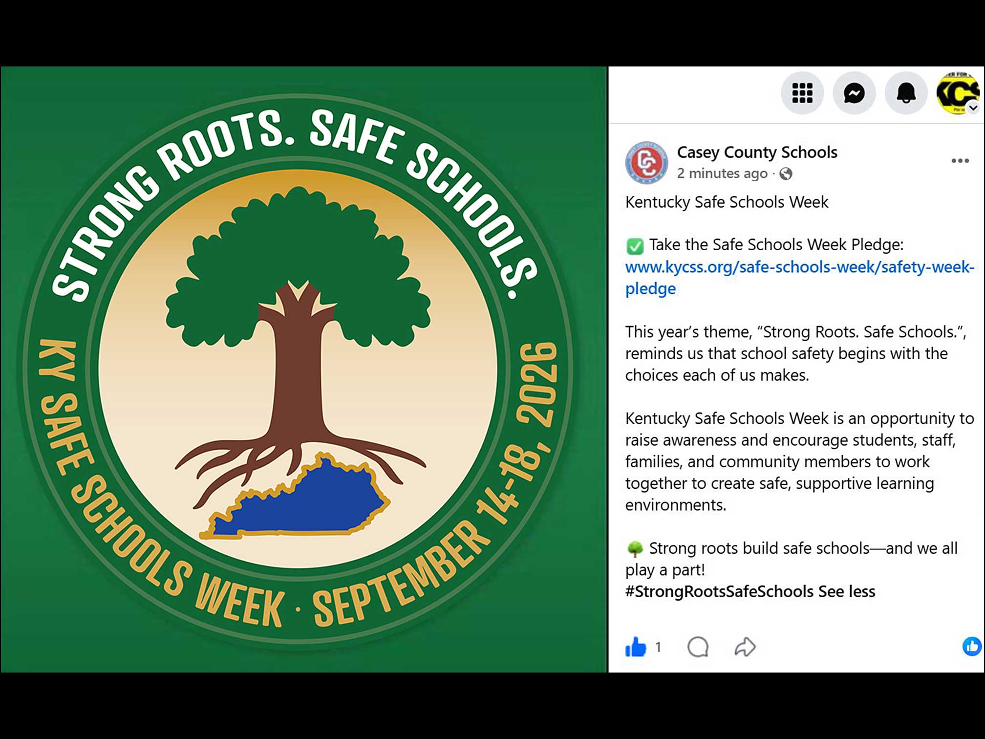 KY Safe Schools Week 2026 Photo Highlight Casey County Schools