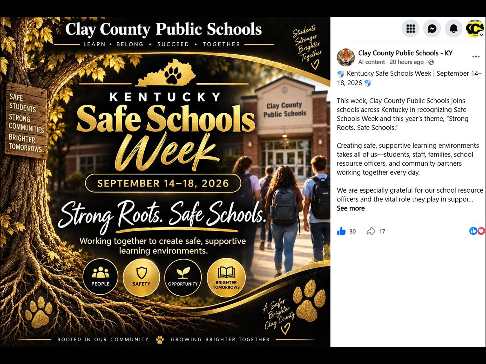 KY Safe Schools Week 2026 Photo Highlight Clay County Schools