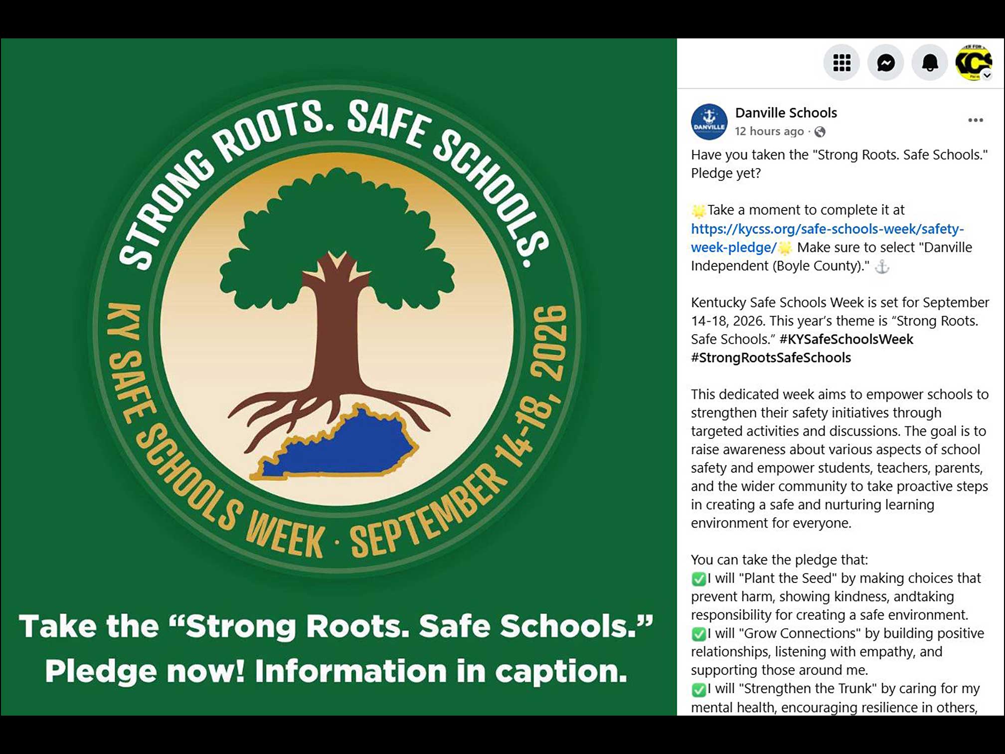 KY Safe Schools Week 2026 Photo Highlight Danville Independent Schools