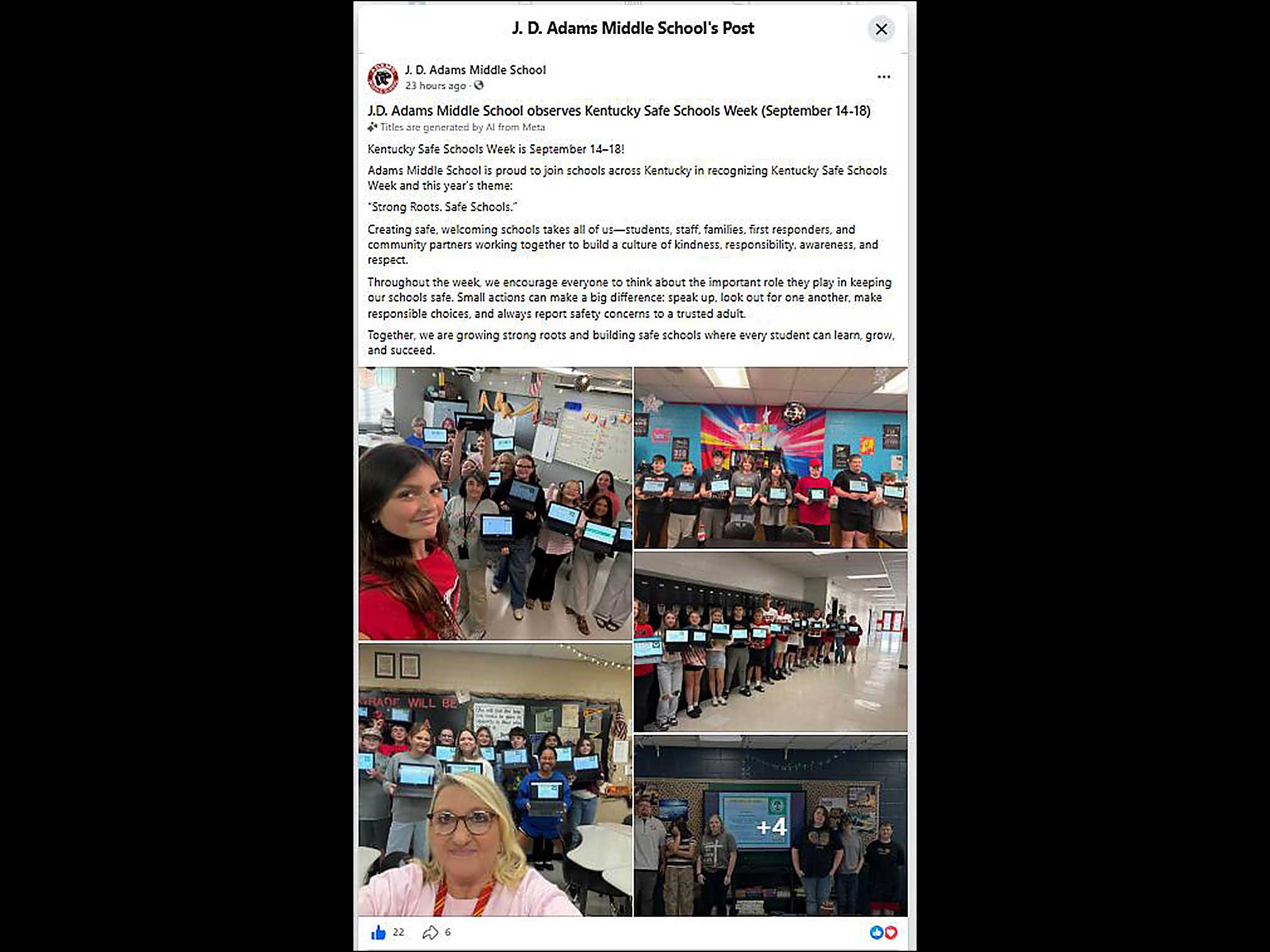 KY Safe Schools Week 2026 Photo Highlight Floyd County Schools