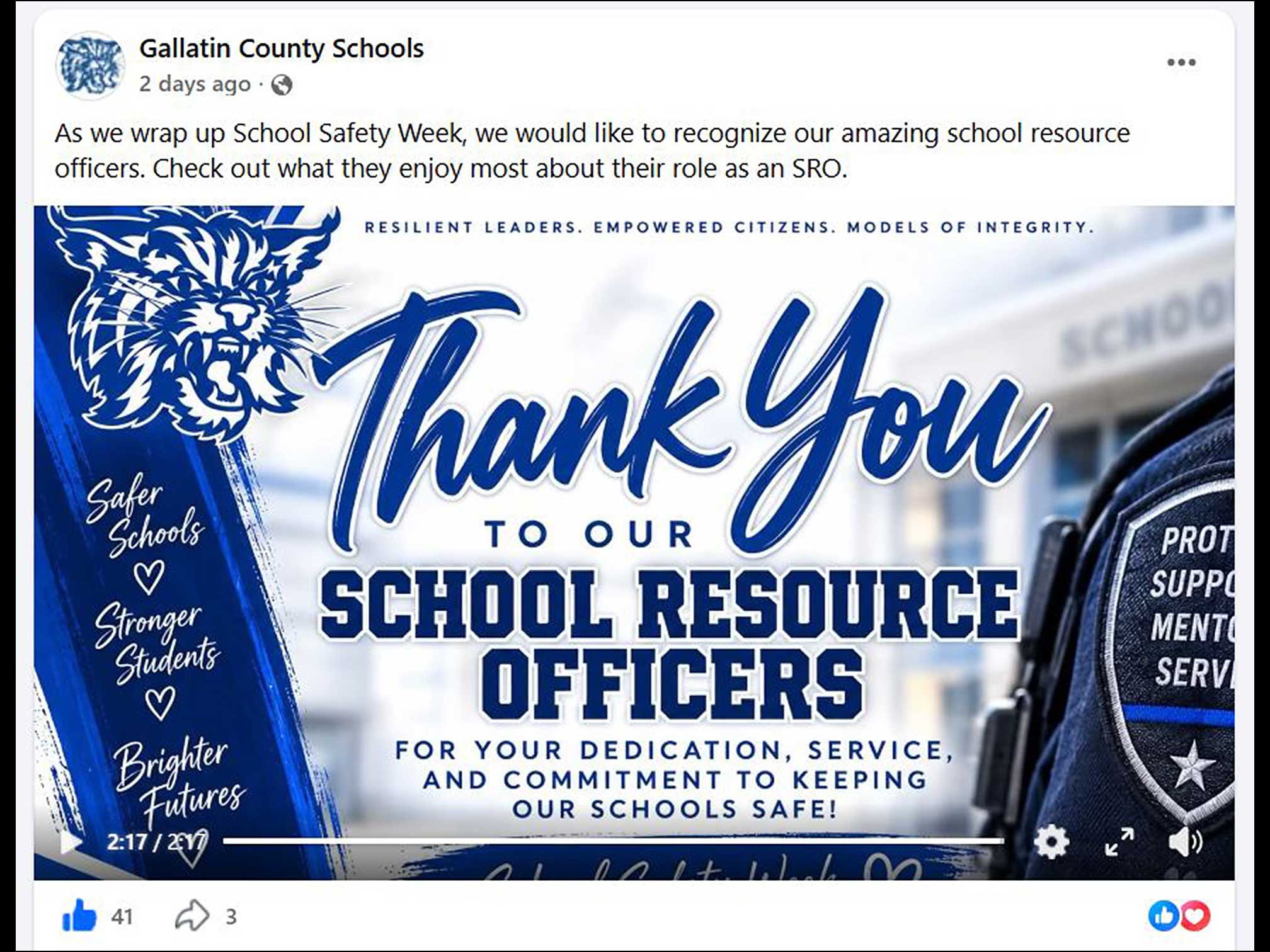 KY Safe Schools Week 2026 Photo Highlight Gallatin County