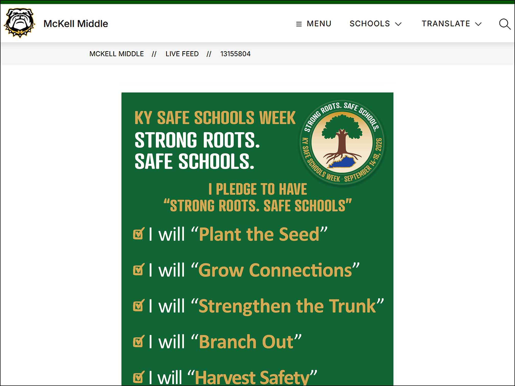 KY Safe Schools Week 2026 Photo Highlight Greenup County Schools