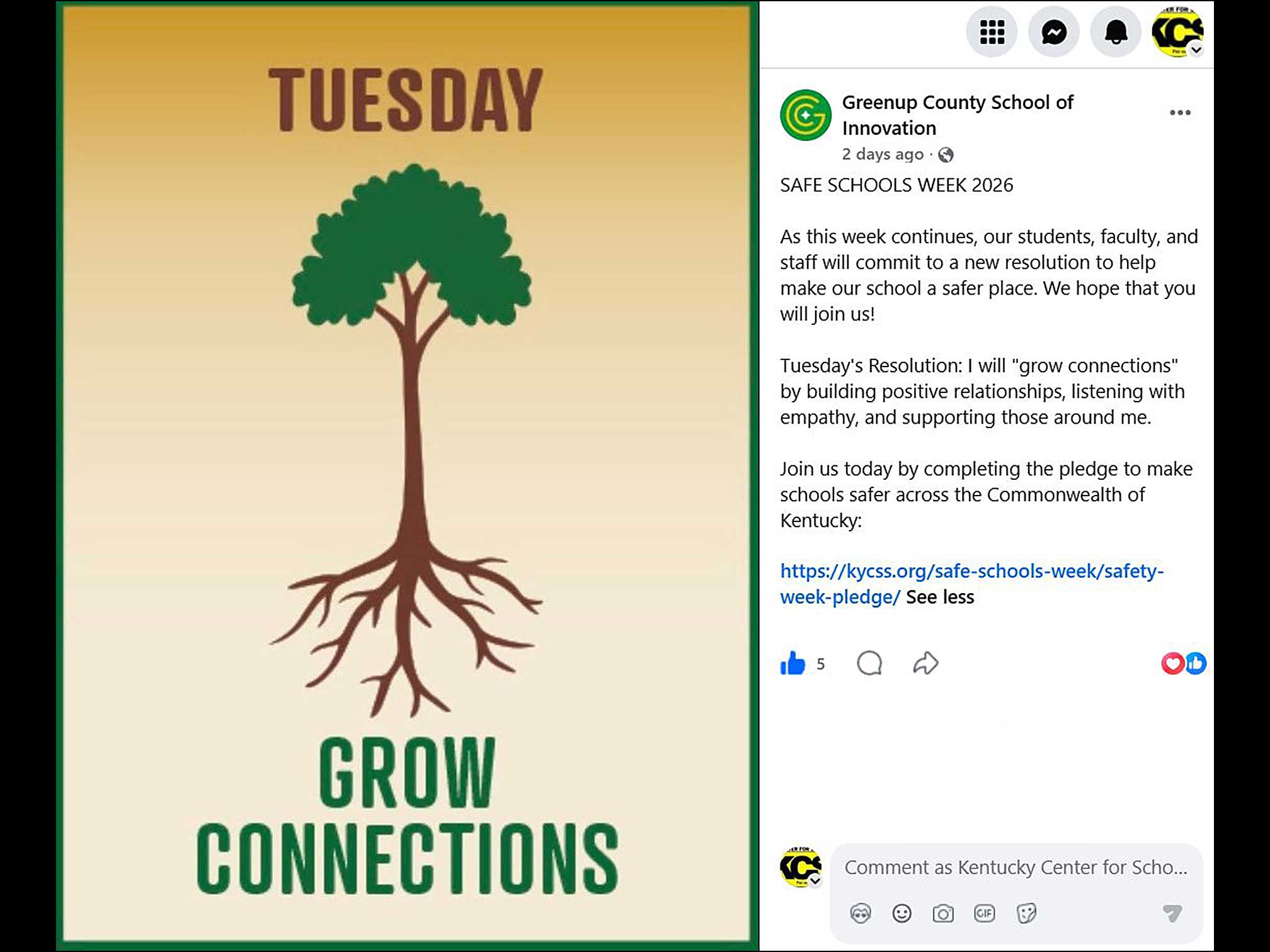 KY Safe Schools Week 2026 Photo Highlight Greenup County Schools