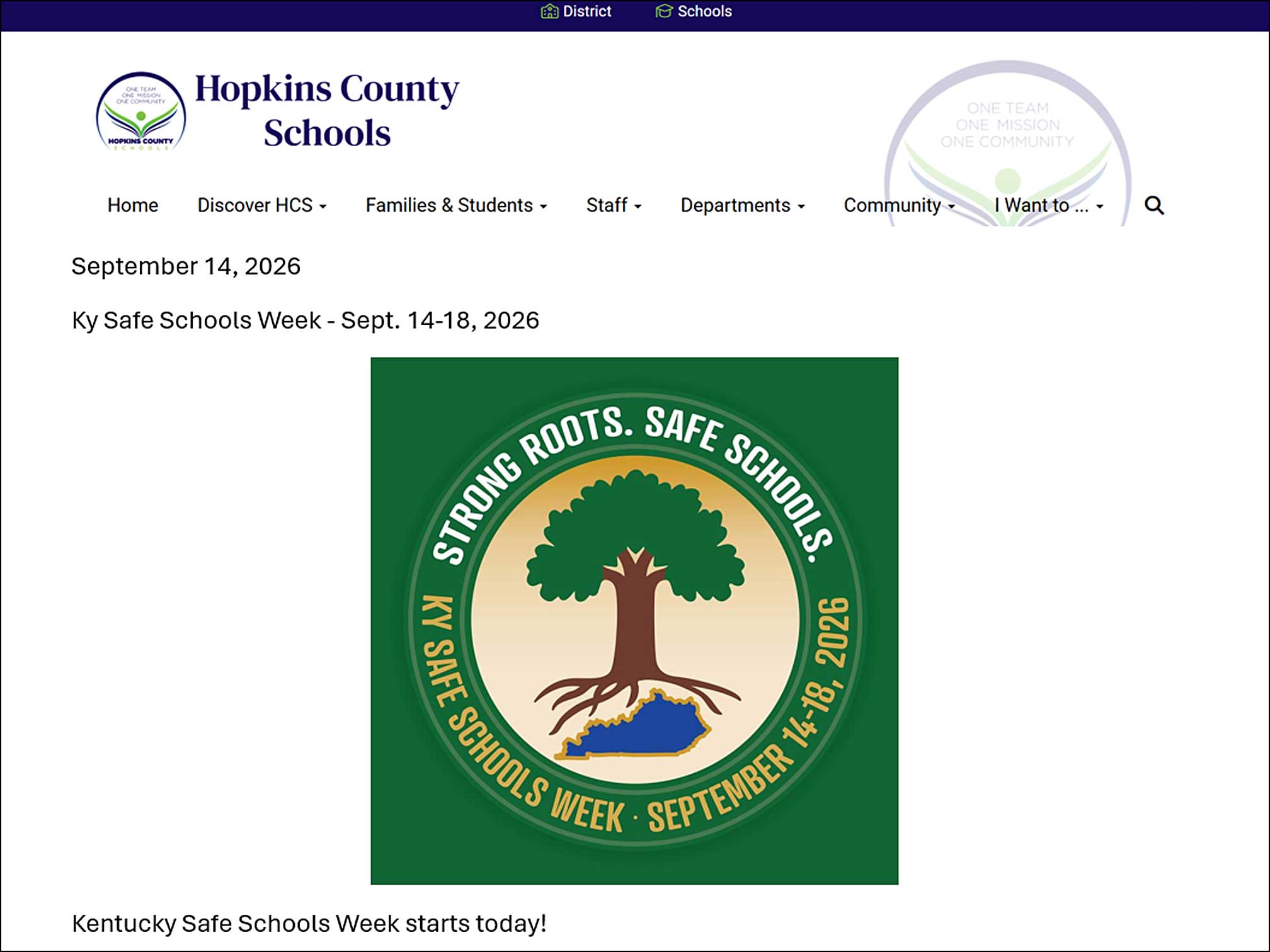 KY Safe Schools Week 2026 Photo Highlight Hopkins County