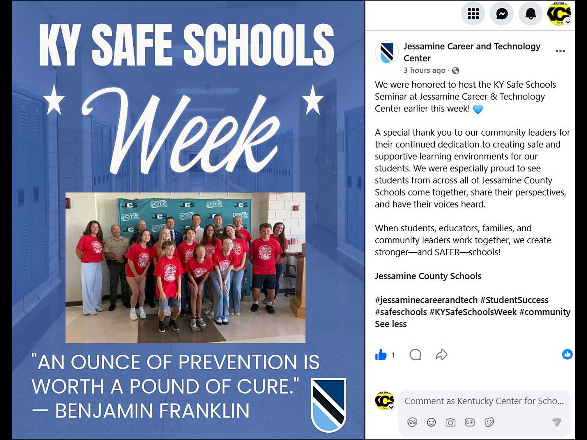 KY Safe Schools Week 2026 Photo Highlight Jessamine County