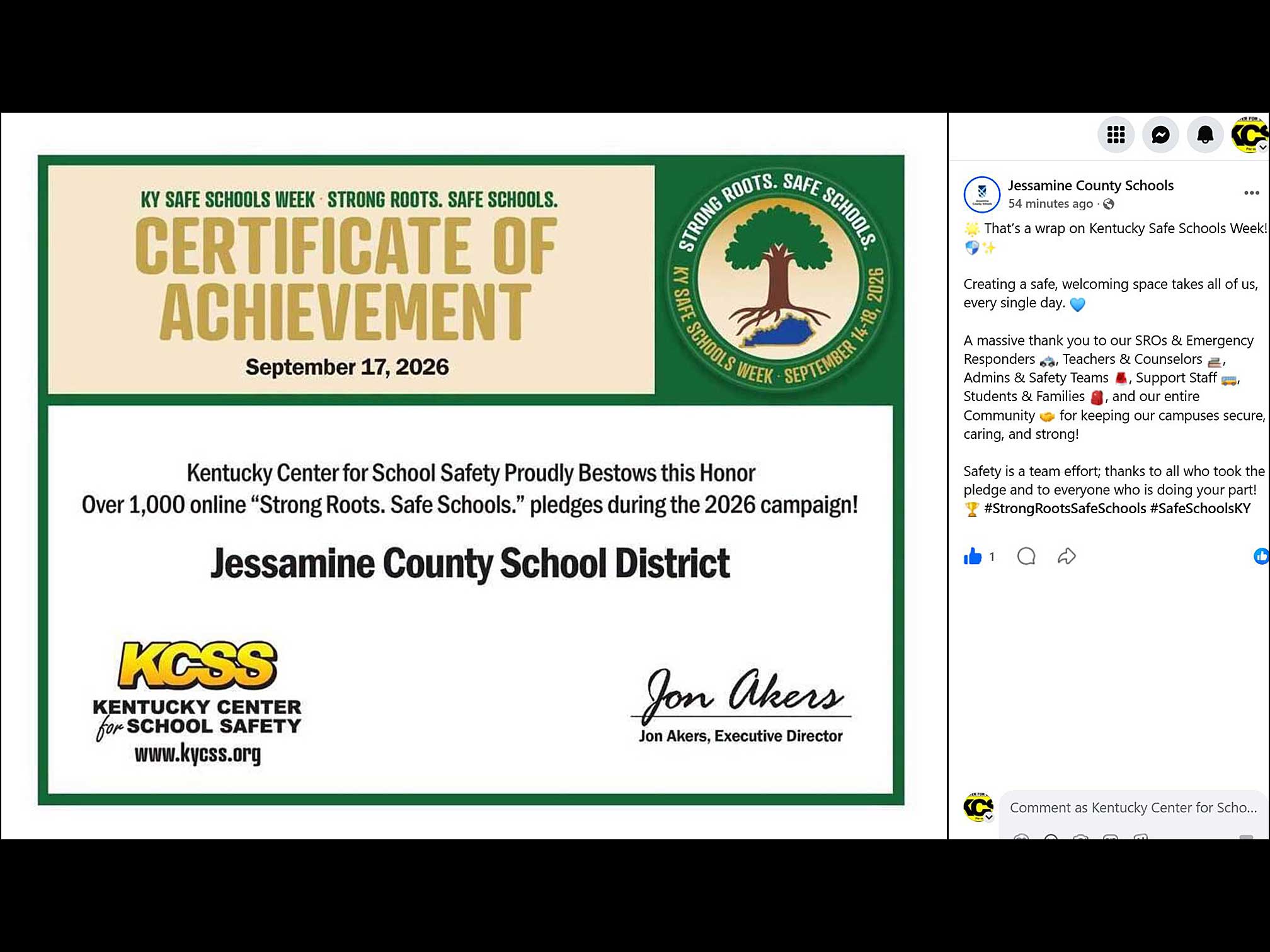 KY Safe Schools Week 2026 Photo Highlight Jessamine County