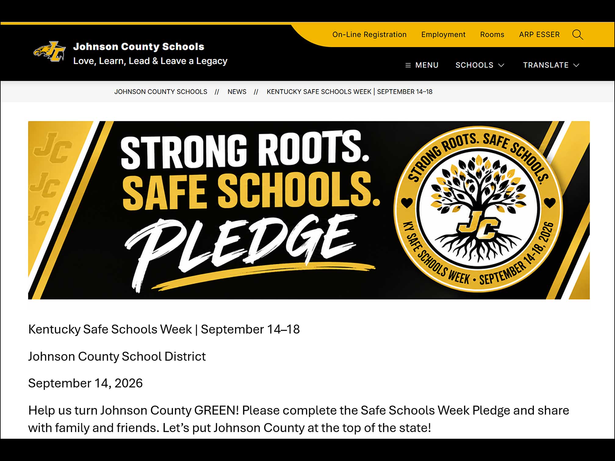 KY Safe Schools Week 2026 Photo Highlight Johnson County