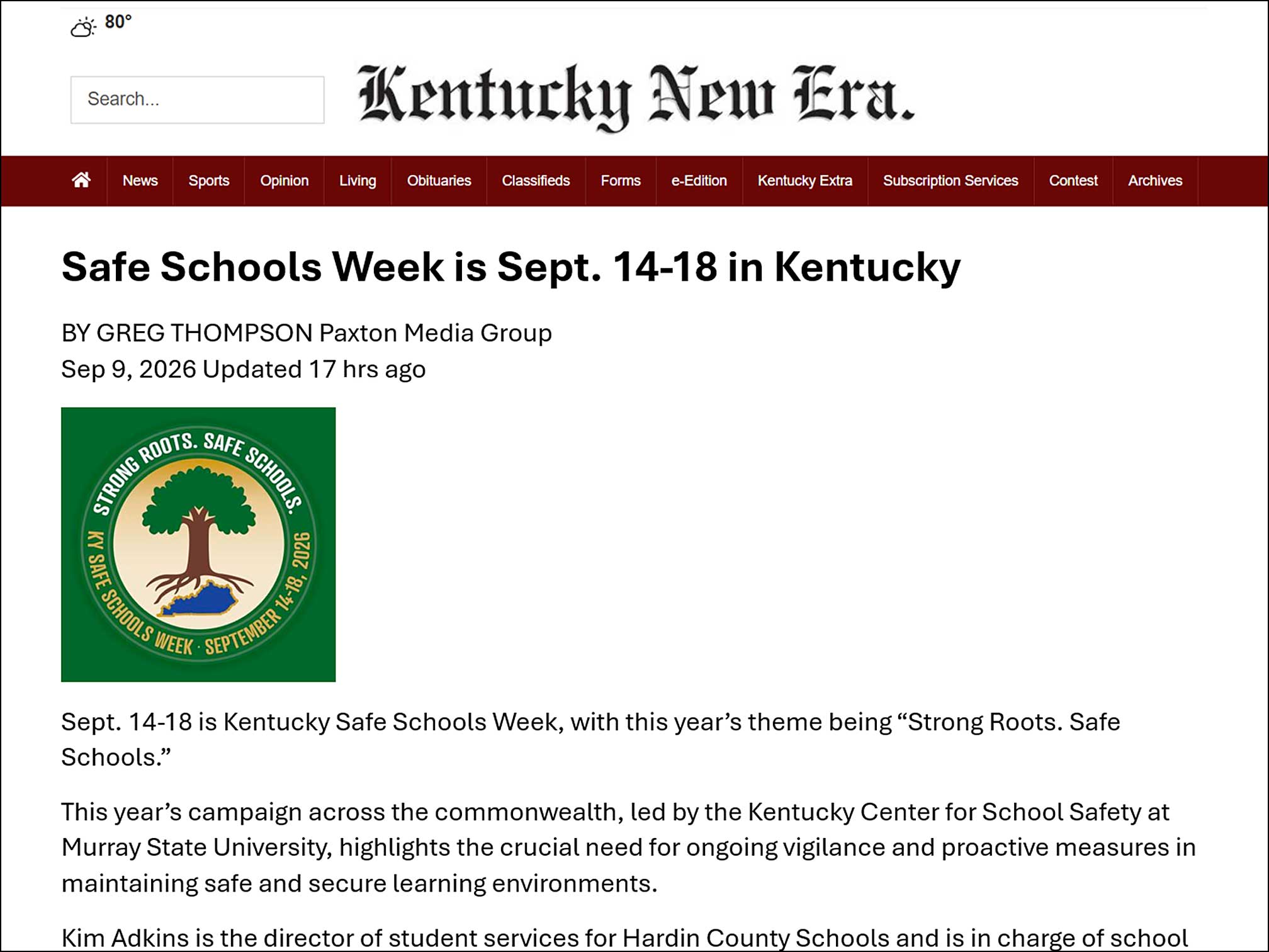 KY Safe Schools Week 2026 Photo Highlight KY New Era