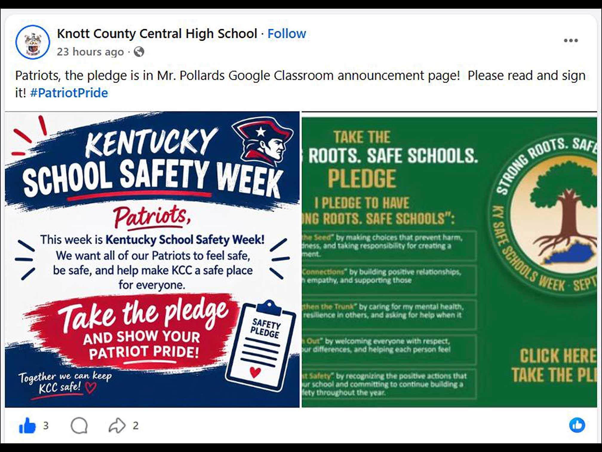 KY Safe Schools Week 2026 Photo Highlight Knott County Schools