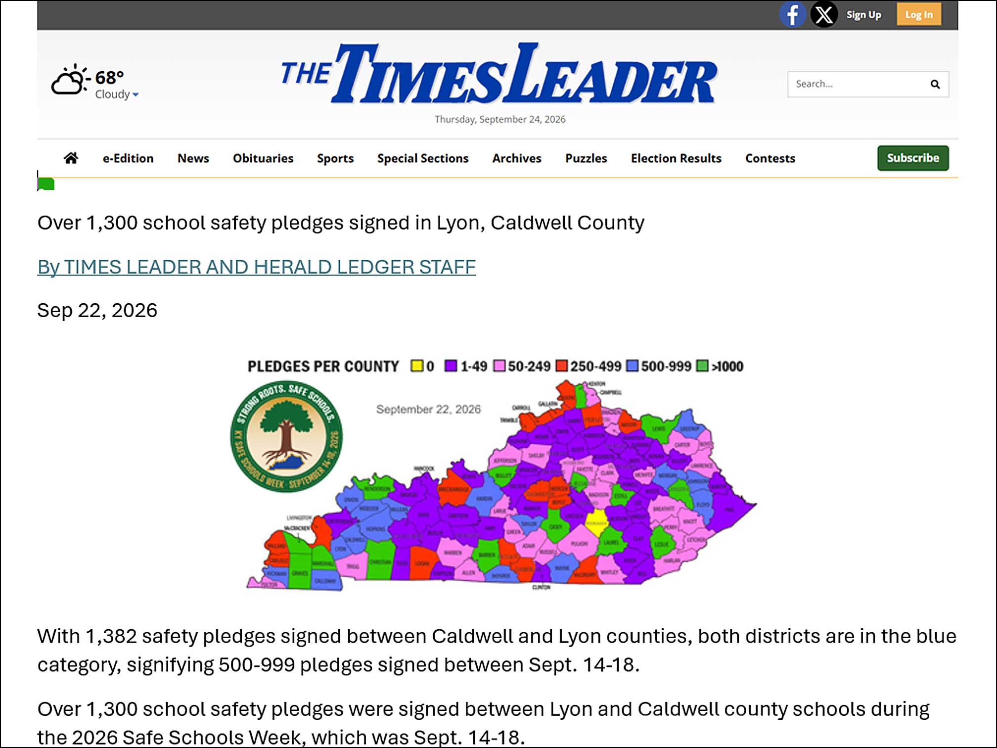 KY Safe Schools Week 2026 Photo Highlight Times Leader