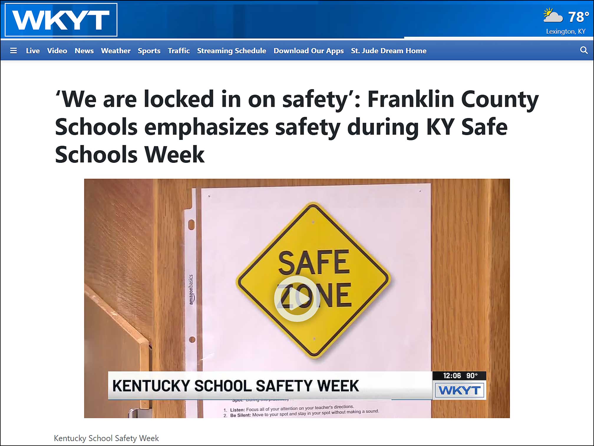 KY Safe Schools Week 2026 Photo Highlight WKYT News