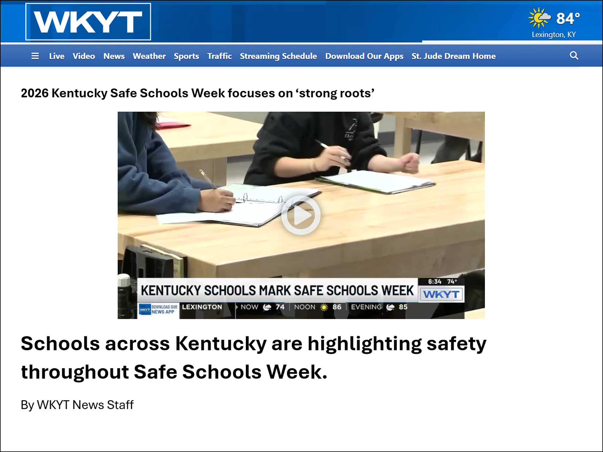 KY Safe Schools Week 2026 Photo Highlight WKYT