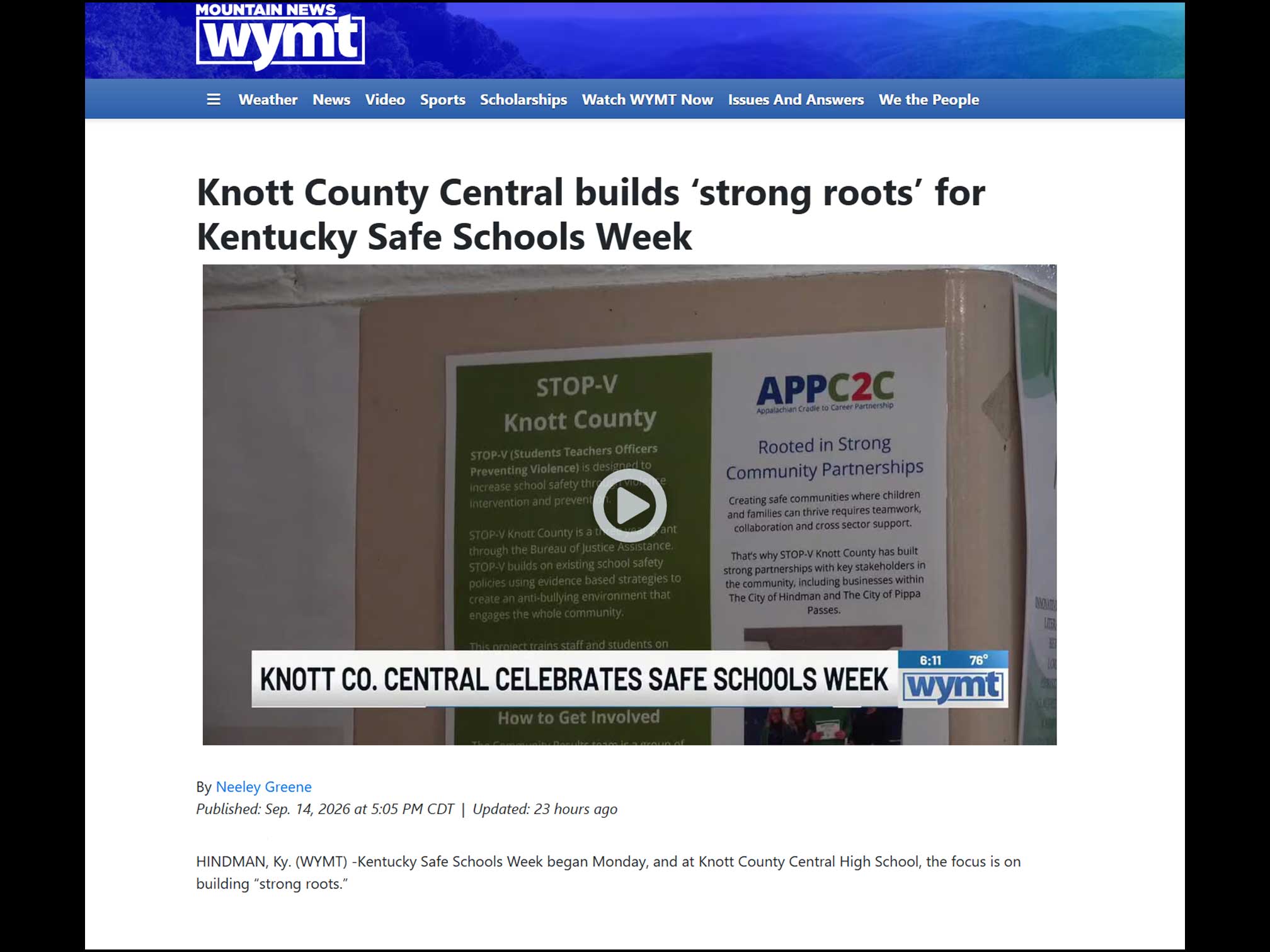 KY Safe Schools Week 2026 Photo Highlight WYMT News