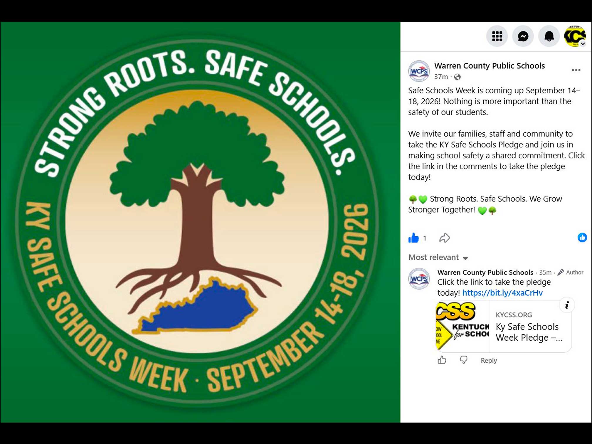 KY Safe Schools Week 2026 Photo Highlight Warren County Schools